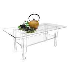 Customized Modern Style Acrylic Dining Table On  Lving Room  Are Removable For Convenient